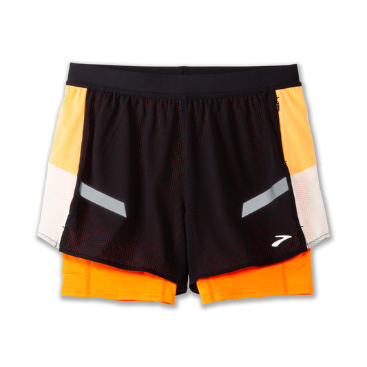 WOMEN'S RUN VISIBLE 2IN1 SHORT